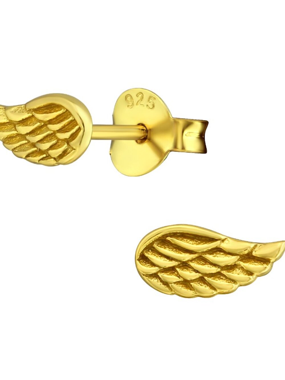 14K Gold Vermeil Wing Ear Studs